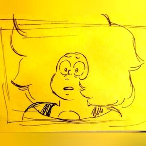 SU **REBECCA SUGAR** "Smoky Quartz Close Up" Concept Drawing by RS